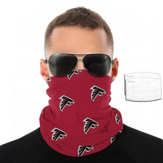 Reusble Mouth Cover Bandanas Atlanta Falcons Variety Head Scarf Face Mask With PM 2.5 Filter