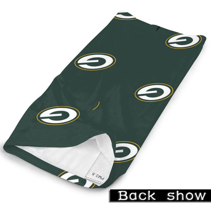 Reusble Mouth Cover Bandanas Green Bay Packers Variety Head Scarf Face Mask With PM 2.5 Filter