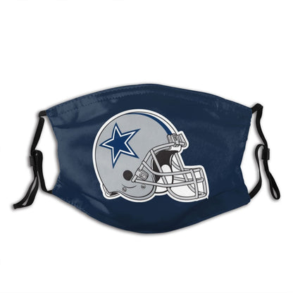 Print Football Personalized Dallas Cowboys Adult Dust Mask With Filters PM 2.5