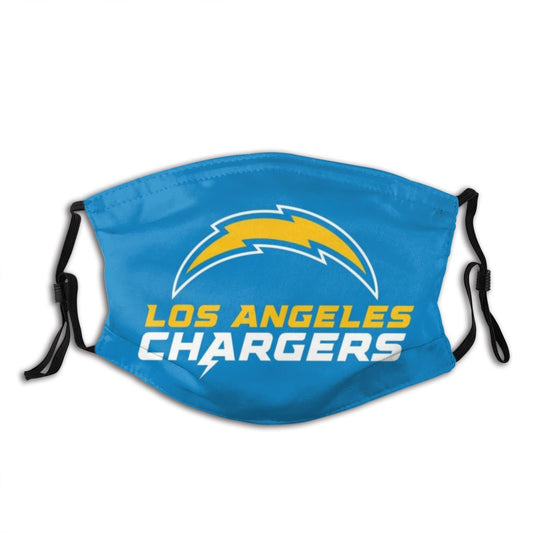 Print Football Personalized Dust Los Angeles Chargers Face Mask With PM 2.5 Filter