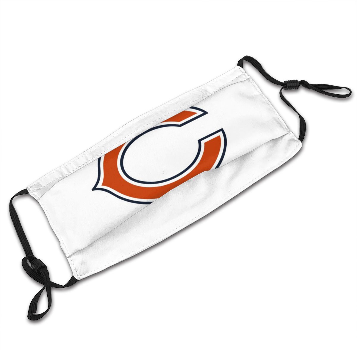 Print Football Personalized White Chicago Bears Adult Dust Mask With Filters PM 2.5