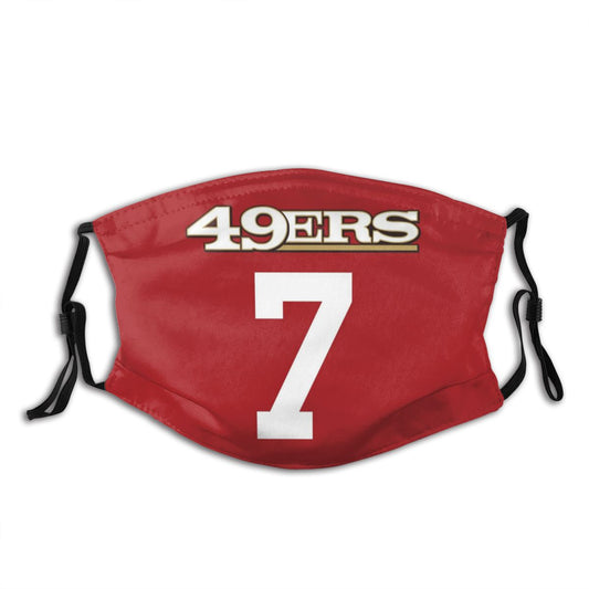 Personalized San Francisco 49ers #7 Colin Kaepernick Face Mask Red