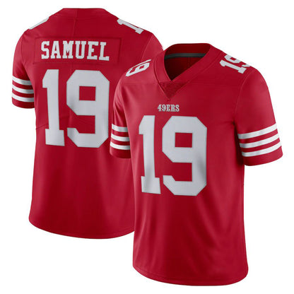 Custom 19 Deebo Samuel New SF.49ers Red Stitched American Football Jerseys 2022