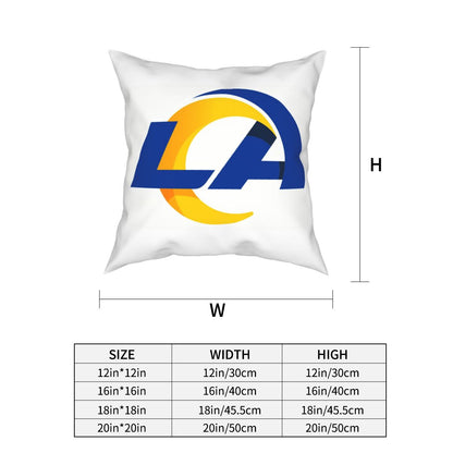 Custom Decorative Football Pillow Case 2020 New Los Angeles Rams White Pillowcase Personalized Throw Pillow Covers