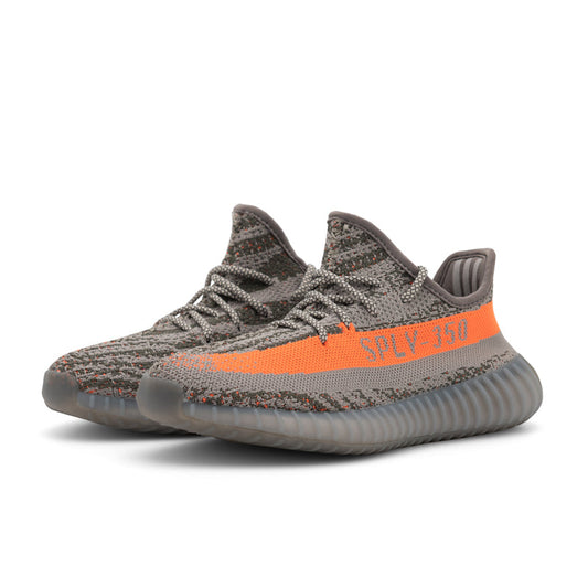 Yeezy 350 V2 shoes new grey orange