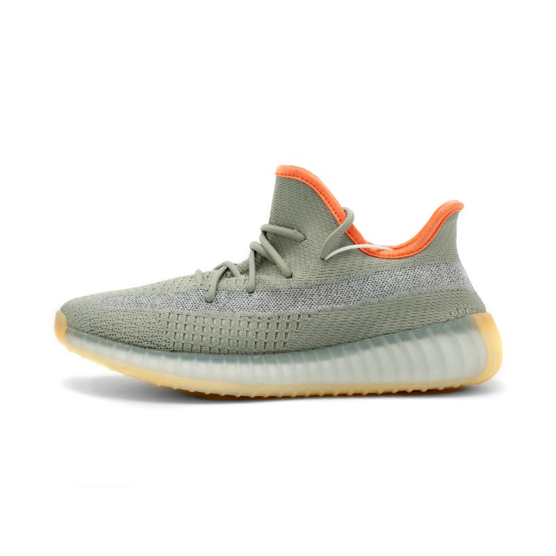 Yeezy 350 Boost Gray orange side transparent