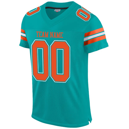 Custom M.Dolphins Football Jerseys for Personalize Sports Shirt Design Stitched Name And Number Christmas Birthday Gift
