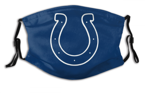 Print Football Personalized Indianapolis Colts Adult Dust Mask With Filters