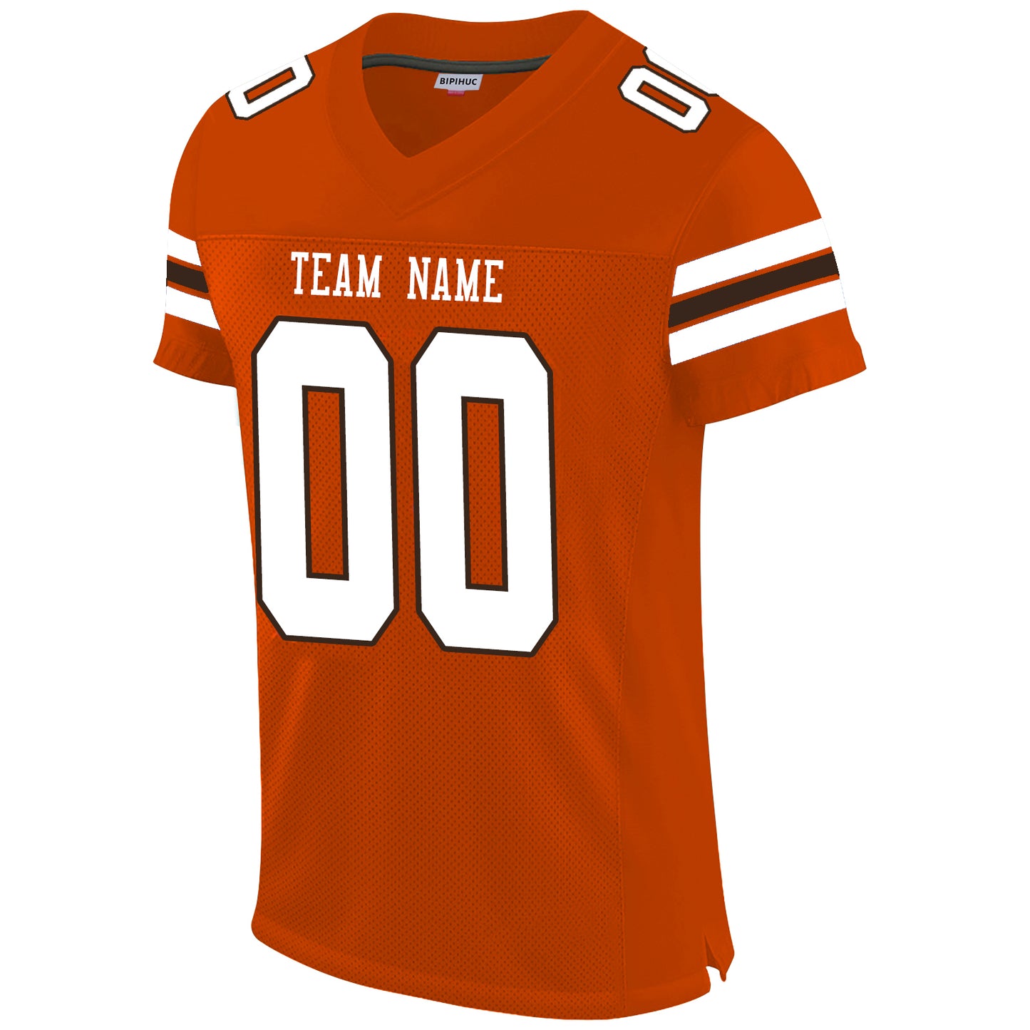 Custom Football Jersey for Men Women Youth Personalize Sports Shirt Design Orange Stitched Name And Number Size S to 6XL Christmas Birthday Gift