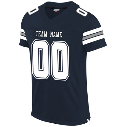 Custom Football Jersey for Men Women Youth Personalize Sports Shirt Design Navy Stitched Name And Number Size S to 6XL Christmas Birthday Gift
