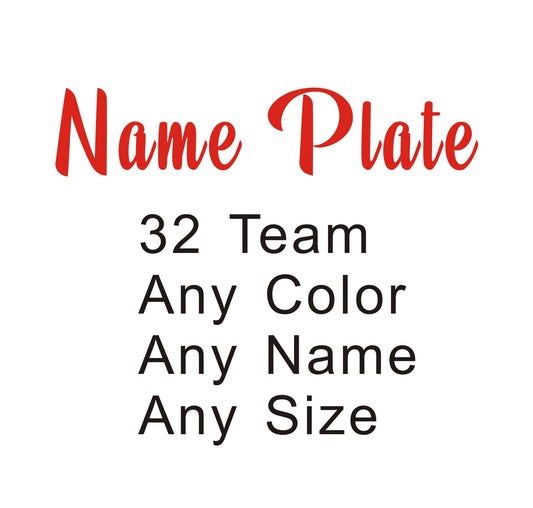 custom name plate customizable Stitched Your Name can be sewn on Jerseys S-7XL