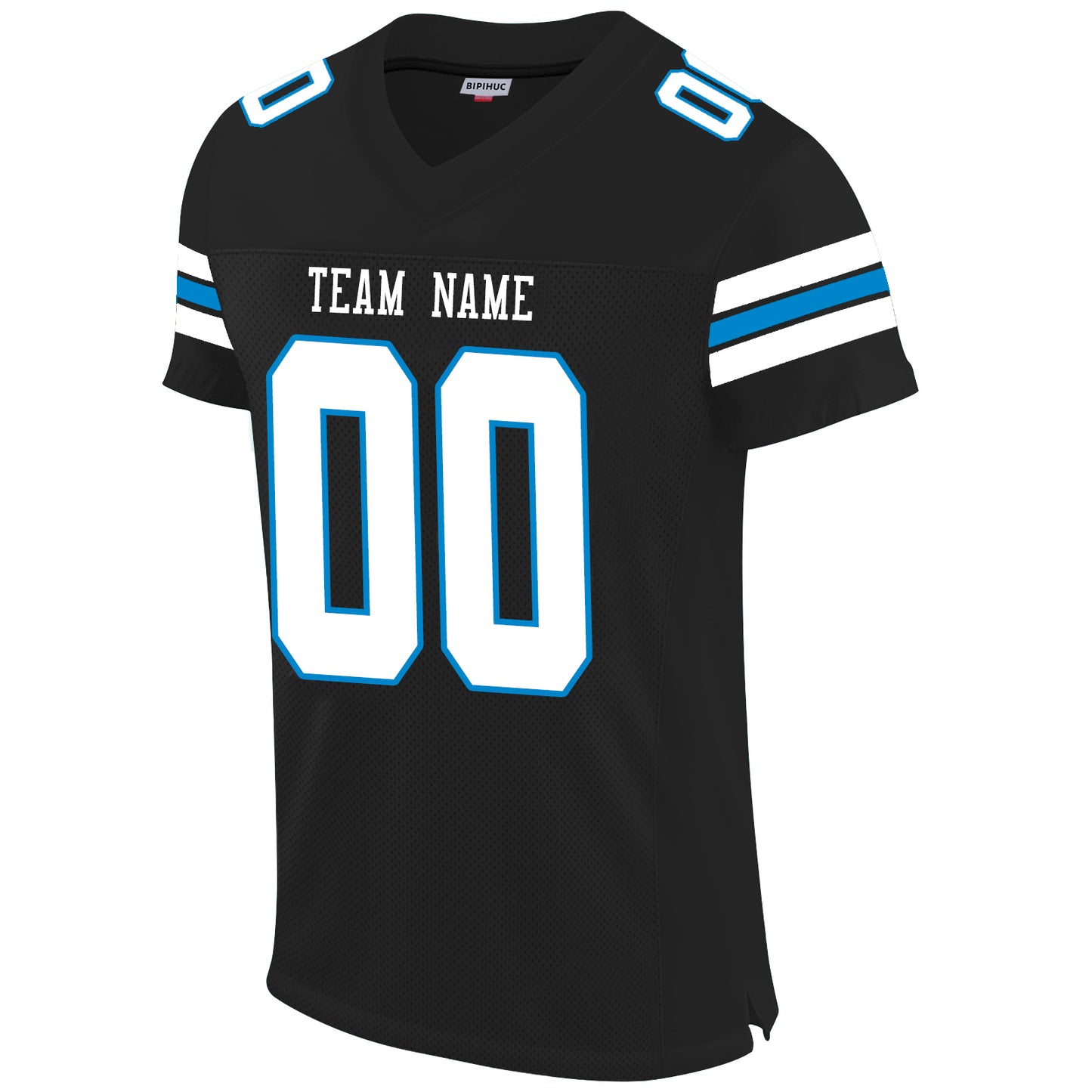 Custom Football Carolina Panthers Personalize Design Black Stitched Name And Number Size S to 6XL Christmas Birthday Gift