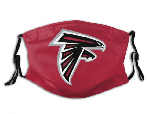 4 Pack Personalized Football Atlanta Falcons Adult Dust Mask With PM 2.5 Filters