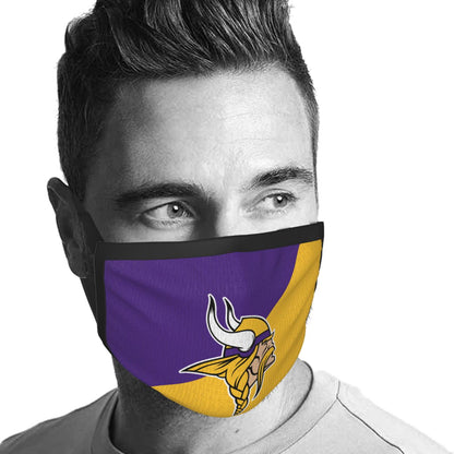 Custom Football Personalized Minnesota Vikings Dust Face Mask With Filters PM 2.5