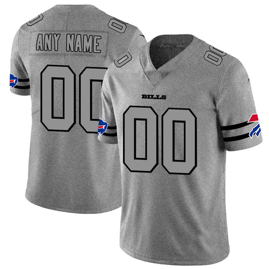 Custom B.Bills 2019 Gray Gridiron Gray Vapor Untouchable Limited Jersey Stitched Jersey Football Jerseys