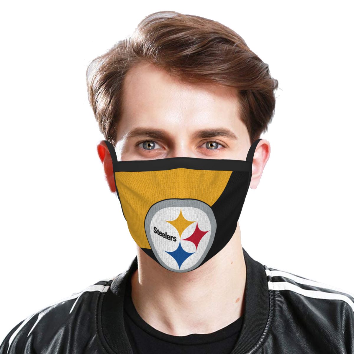 Custom Football Personalized Pittsburgh Steelers Dust Face Mask With Filters PM 2.5