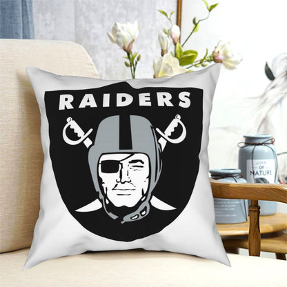 Custom Decorative Football Pillow Case Las Vegas Raiders White Pillowcase Personalized Throw Pillow Covers