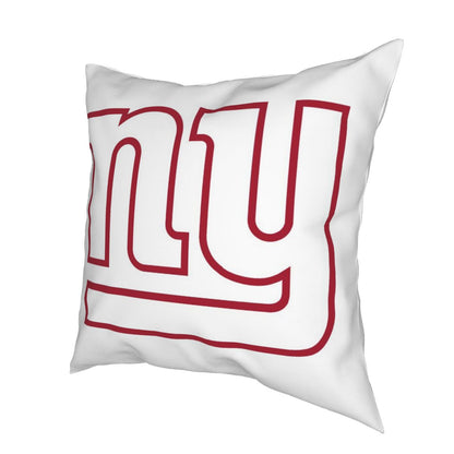 Custom Decorative Football Pillow Case New York Giants White Pillowcase Personalized Throw Pillow Covers