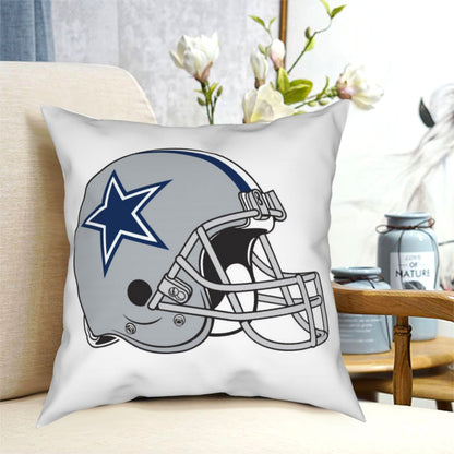 Custom Decorative Football Pillow Case White Dallas Cowboys Pillowcase Personalized Throw Pillow Covers