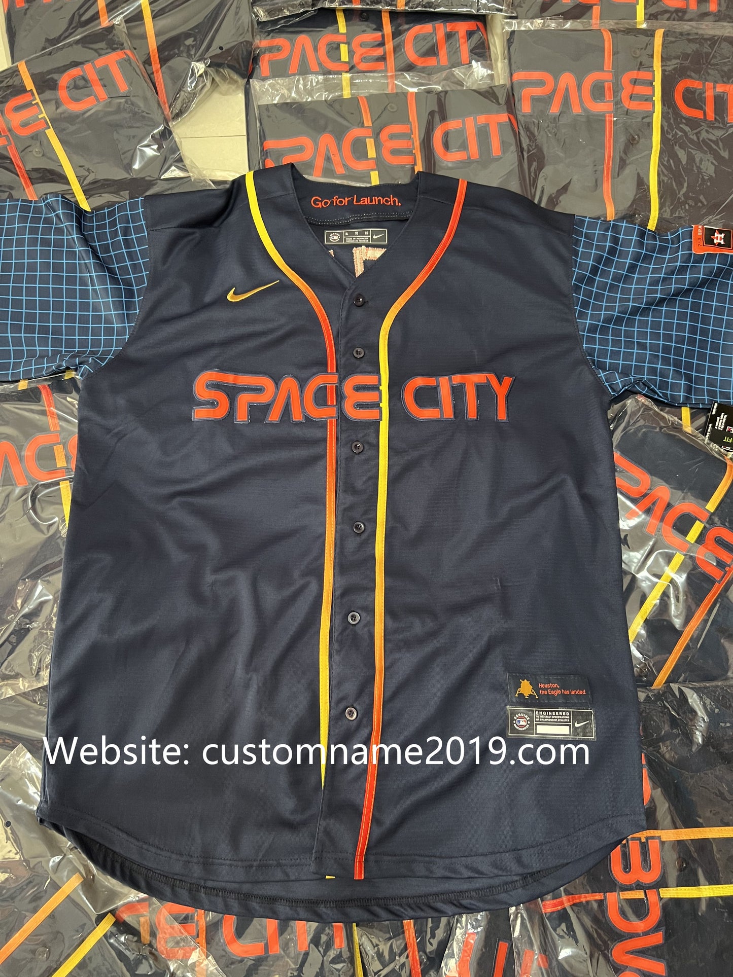 Nike MLB Houston Astros City Connect Jersey Jose Altuve Space City Youth