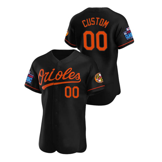 Custom 2022 Little League Classic Baltimore Orioles Black Stitched Jersey