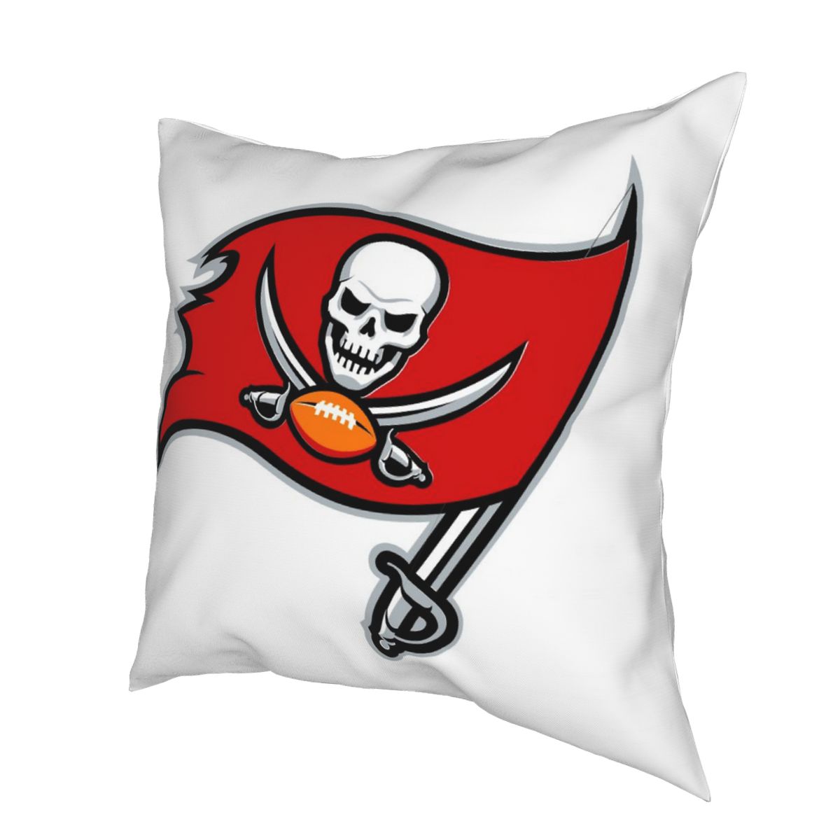 Custom Decorative Football Pillow Case Tampa Bay Buccaneers White Pillowcase Personalized Throw Pillow Covers