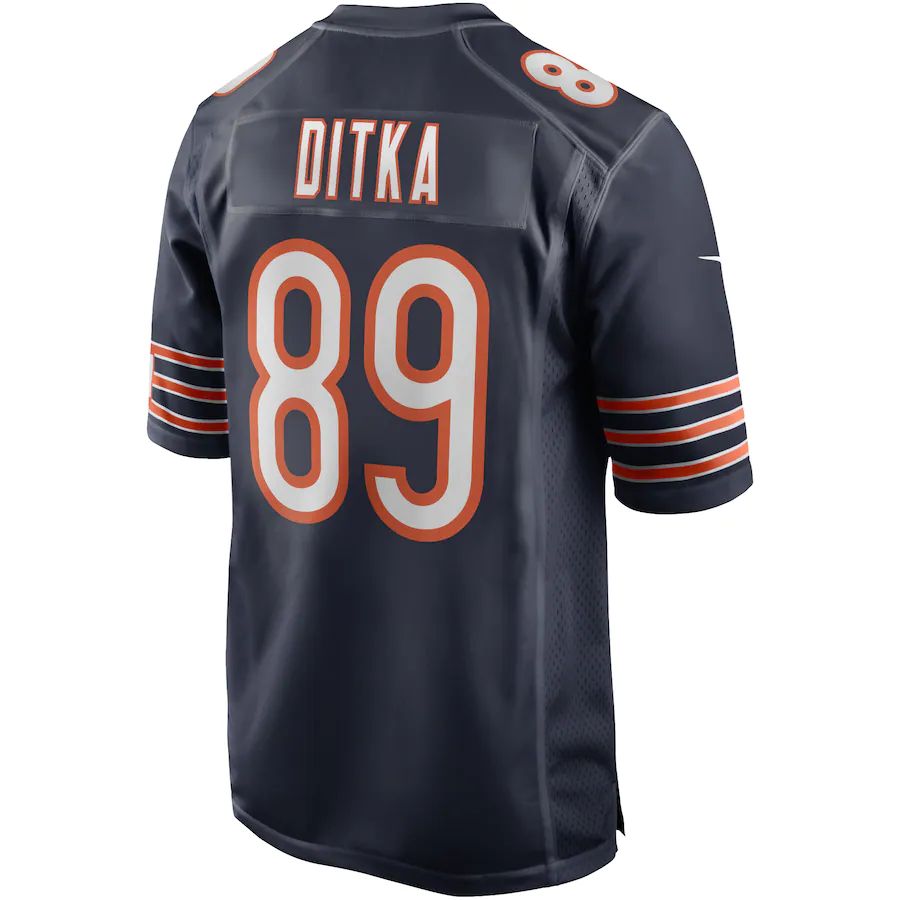 C.Bears #89 Mike Ditka Navy Game Retired Player Jersey Stitched American Football Jerseys