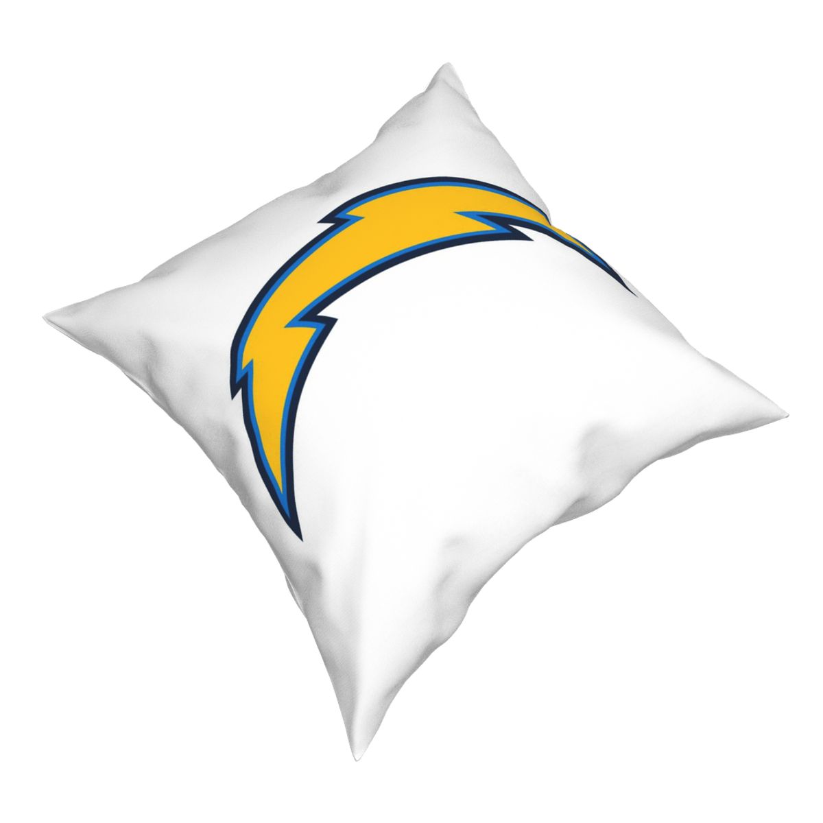 Custom Decorative Football Pillow Case Los Angeles Chargers White Pillowcase Personalized Throw Pillow Covers