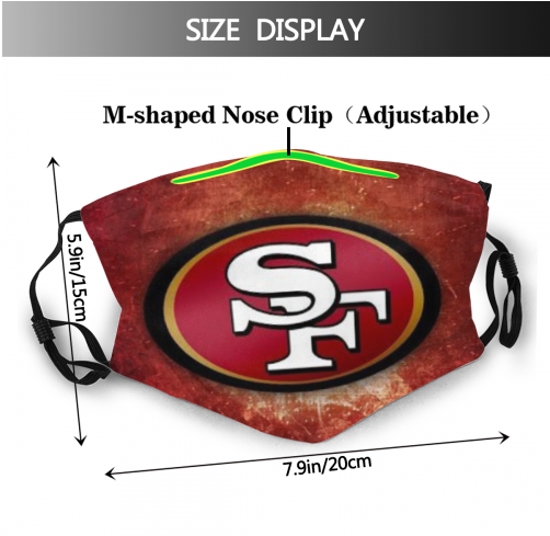 Print Football Personalized San Francisco 49ers Adult Dust Mask