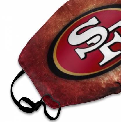 Print Football Personalized San Francisco 49ers Dust And Wind Respirator Mask
