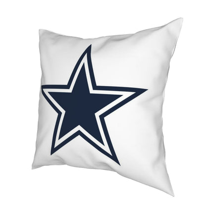 Custom Decorative Football Pillow Case Dallas Cowboys White Pillowcase Personalized Throw Pillow Covers