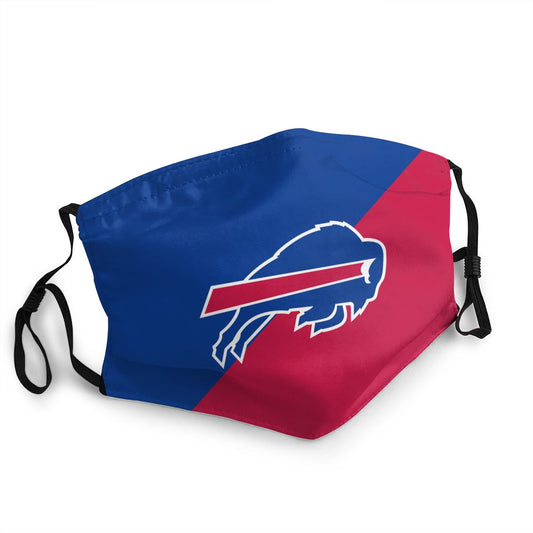 Custom Football Personalized Buffalo Bills Dust Face Mask With Filters PM 2.5