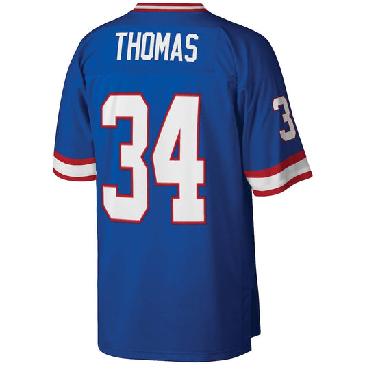 B.Bills #34 Thurman Thomas Mitchell & Ness Royal Legacy Replica Jersey American Stitched Football Jerseys