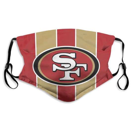 Custom Football Personalized SF.49er 01- Red Dust Face Mask With Filters PM 2.5