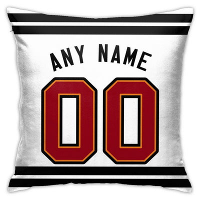Custom Football Tampa Bay Buccaneers Decorative Throw Pillow Cover 18" x 18"- Print Personalized Style Customizable Design Team Any Name & Number