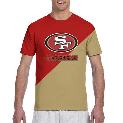 Print Football San Francisco 49ers Decorative T-shirt Short Sleeve Men's Shirts