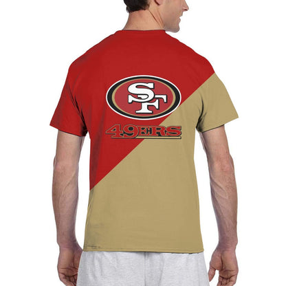 Print Football San Francisco 49ers Decorative T-shirt Short Sleeve Men's Shirts