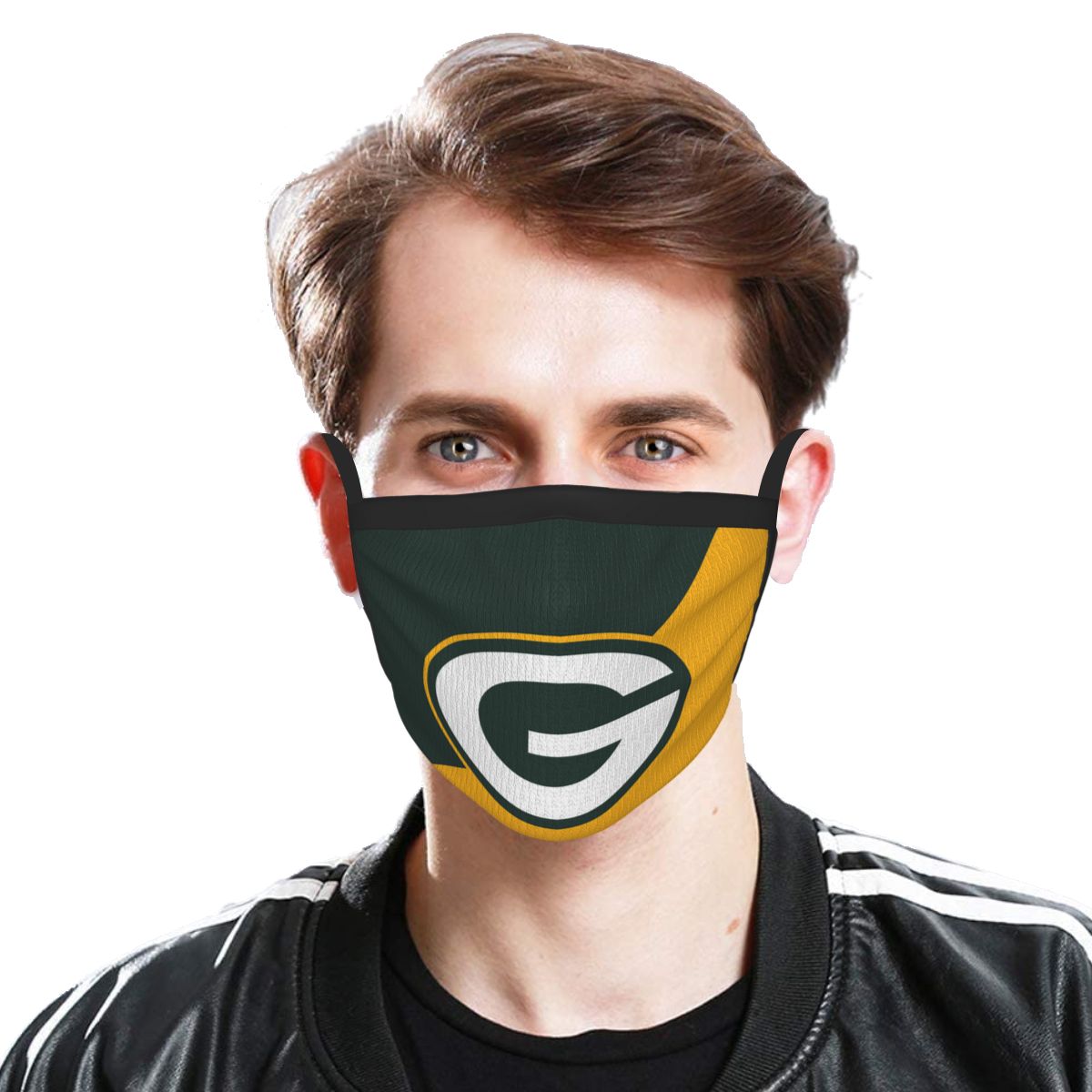 Custom Football Personalized Green Bay Packers Dust Face Mask With Filters PM 2.5