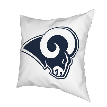 Custom Decorative Football Pillow Case Los Angeles Rams White Pillowcase Personalized Throw Pillow Covers