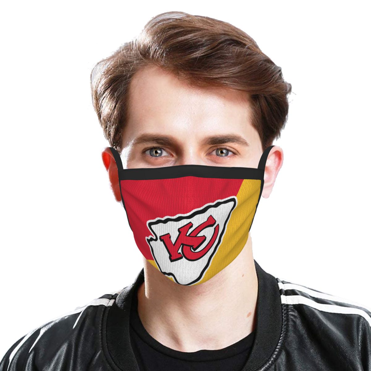 Custom Football Personalized Kansas City Chiefs Dust Face Mask With Filters PM 2.5