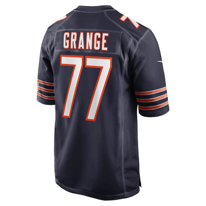 C.Bears #77 Red Grange Navy Retired Player Jersey Stitched American Football Jerseys