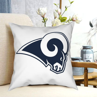 Custom Decorative Football Pillow Case Los Angeles Rams White Pillowcase Personalized Throw Pillow Covers