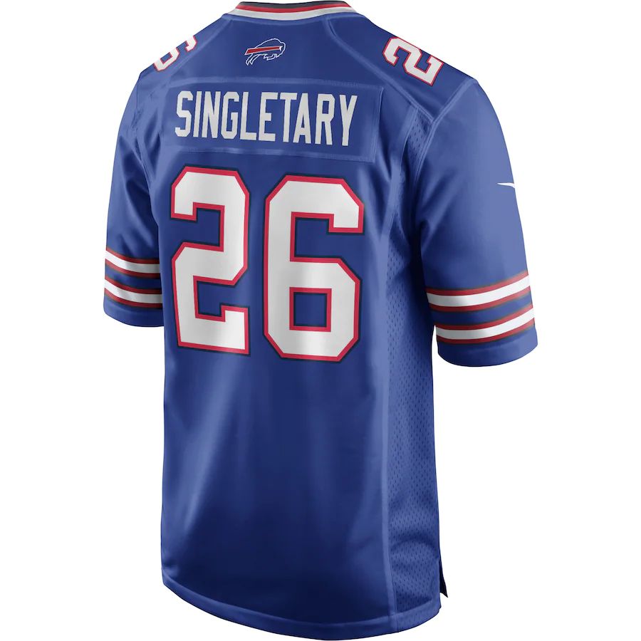 B.Bills #26 Devin Singletary Royal Game Player Jersey Stitched American Football Jerseys