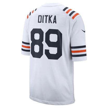 C.Bears #89 Mike Ditka White 2019 Alternate Classic Retired Player Game Jersey Stitched American Football Jerseys