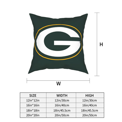 Custom Decorative Football Pillow Case Green Bay Packers Green Pillowcase Personalized Throw Pillow Covers