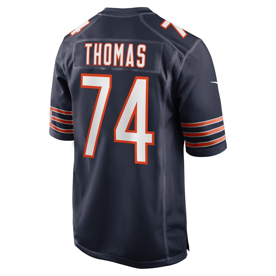 C.Bears #74 Zachary Thomas Navy Game Player Jersey Stitched American Football Jerseys
