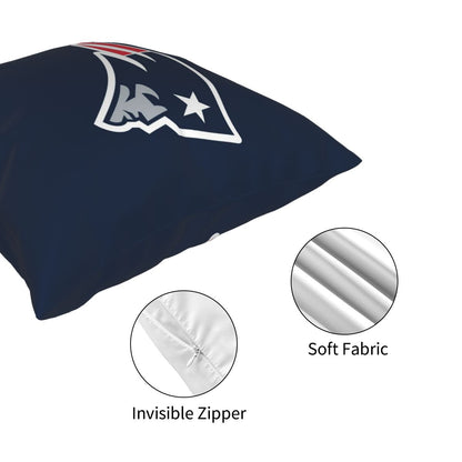 Custom Decorative Football Pillow Case New England Patriots Navy Pillowcase Personalized Throw Pillow Covers