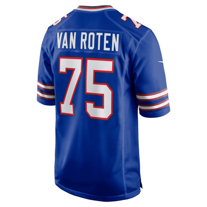 B.Bills #75 Greg Van Roten Royal Game Player Jersey American Stitched Football Jerseys