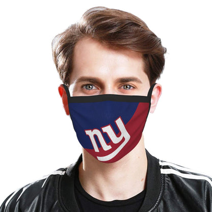 Custom Football Personalized New York Giants Dust Face Mask With Filters PM 2.5