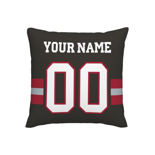 Custom Pewter Tampa Bay Buccaneers Decorative Throw Pillow Case - Print Personalized Football Team Fans Name & Number Birthday Gift